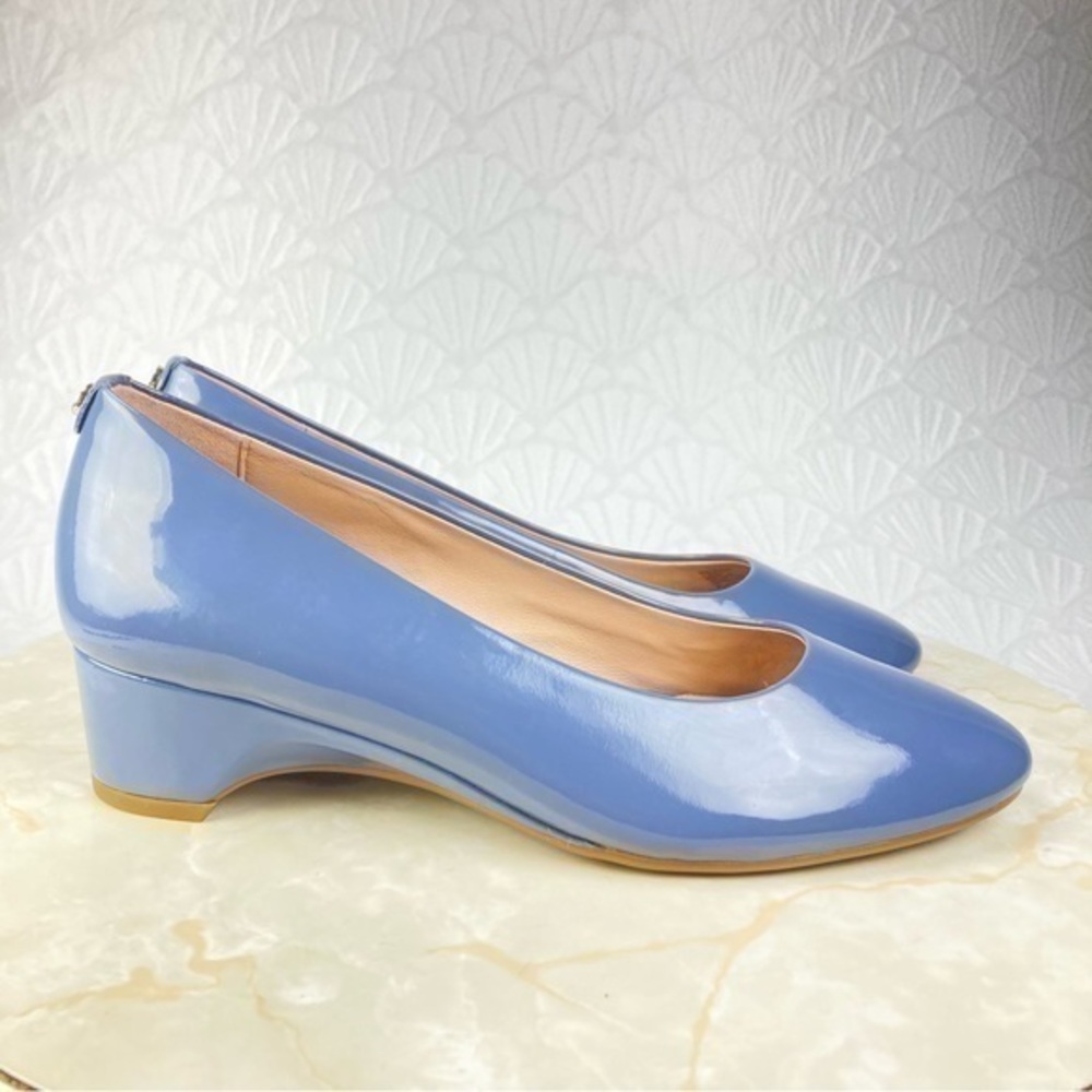 Taryn Rose Babs Patent Leather Poppy Wedge Pump (size 7.5B) New without Box